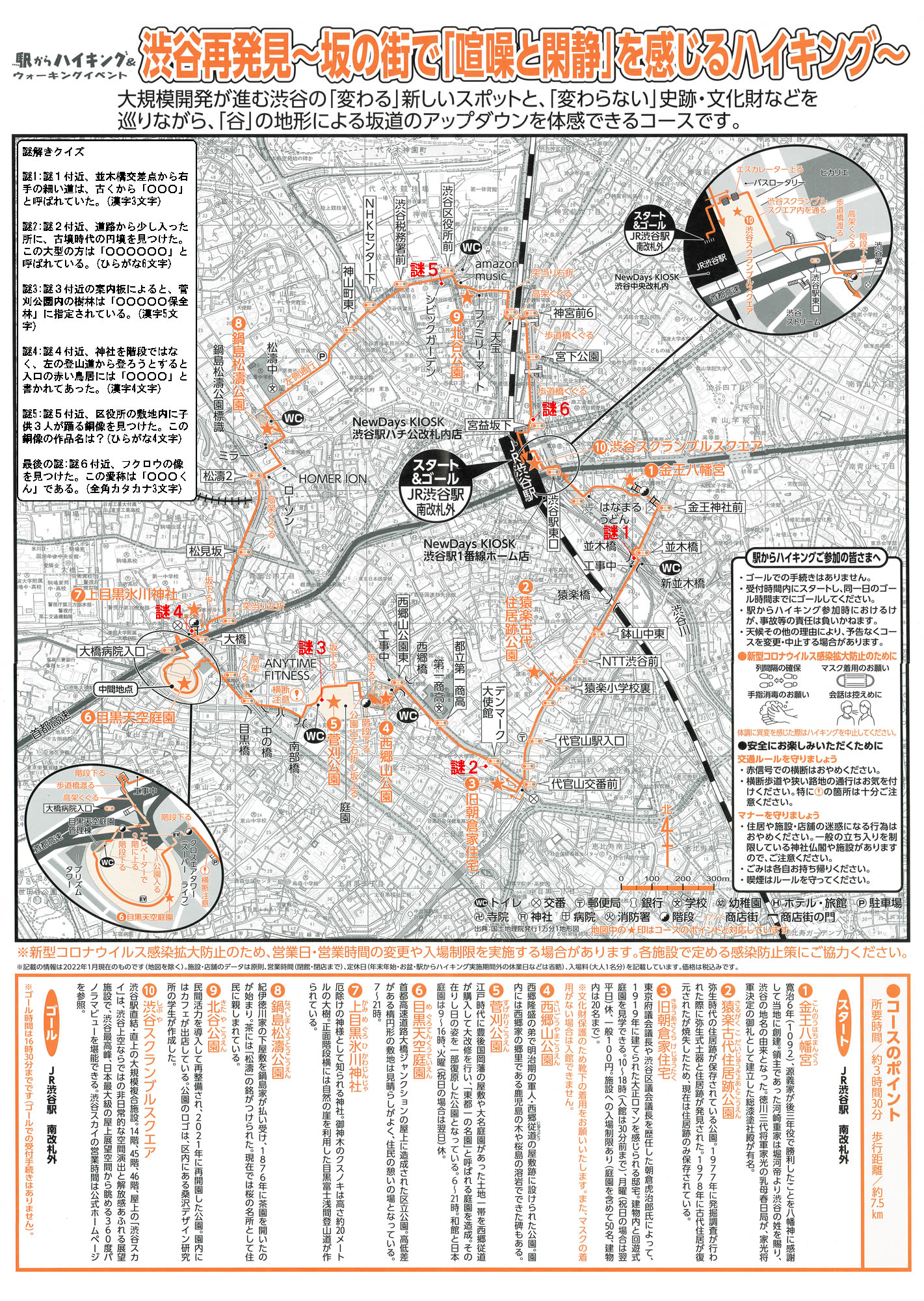 駅からハイキング 渋谷駅 坂の街の歴史散歩コース