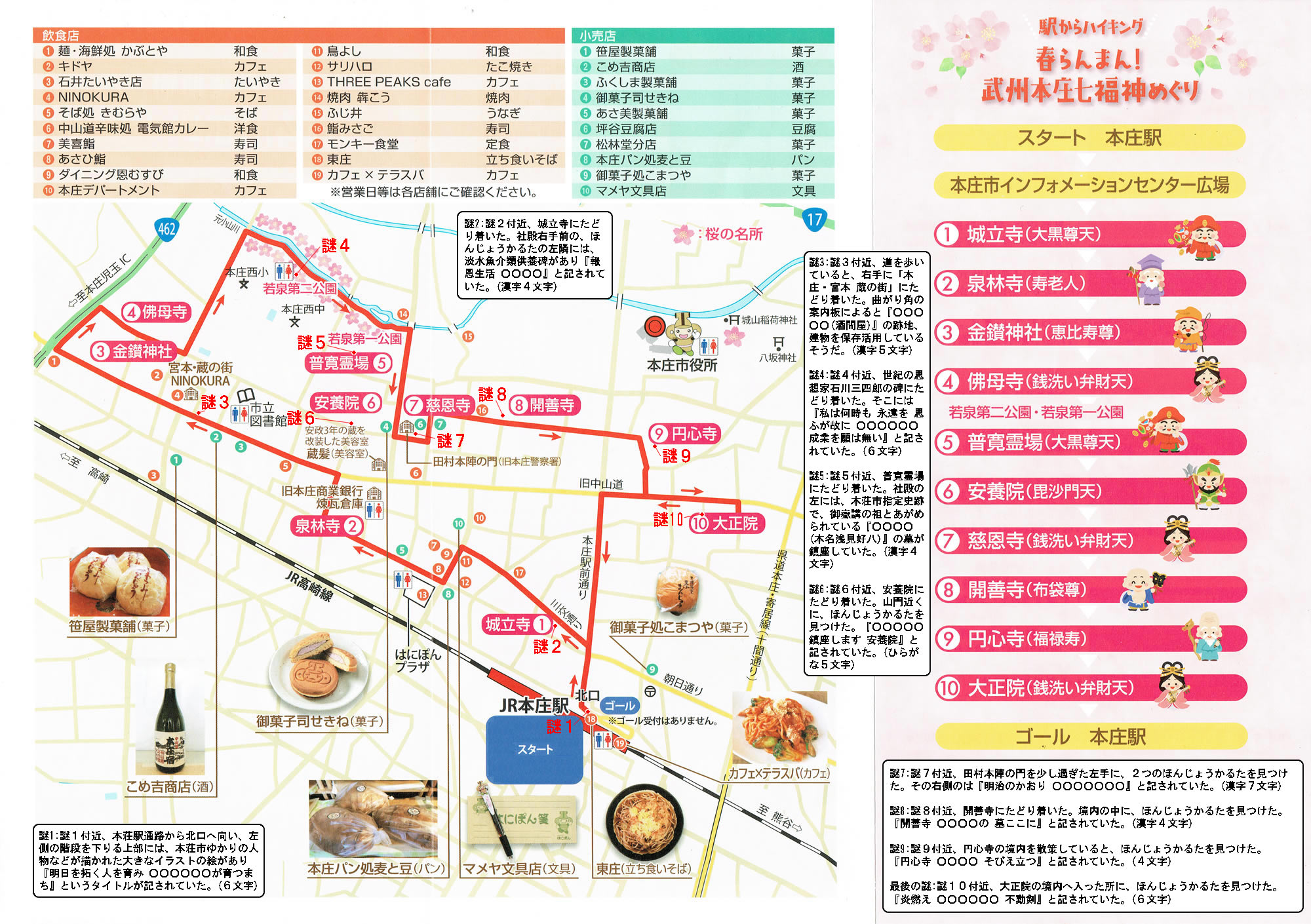 駅からハイキング 本庄駅 武州本庄七福神めぐり