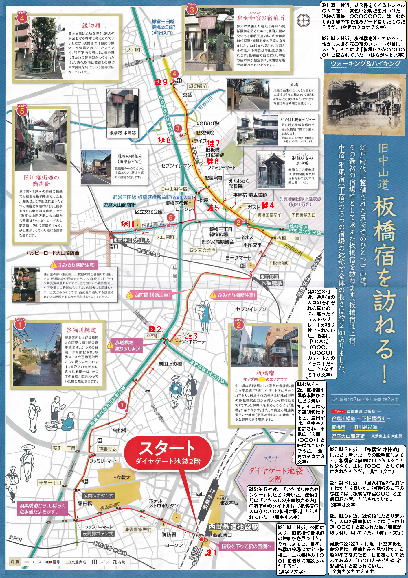 ウォーキング＆ハイキング 西武池袋駅～大山駅