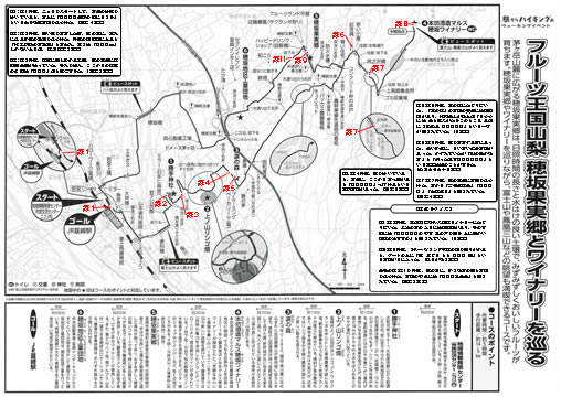 駅からハイキング 韮崎駅 穂坂果実郷 涙の森散策