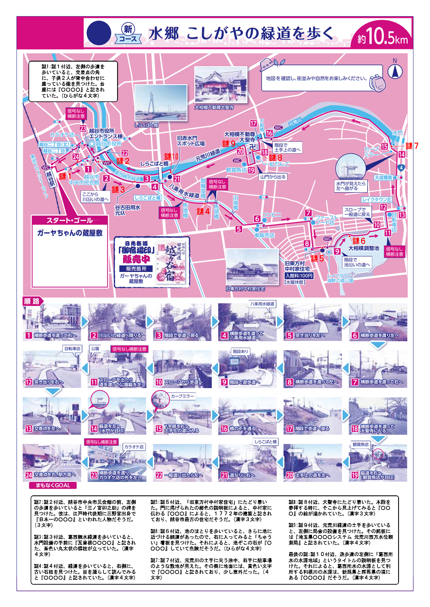 健康ハイキング 越谷駅 水郷こしがやの緑道を歩く