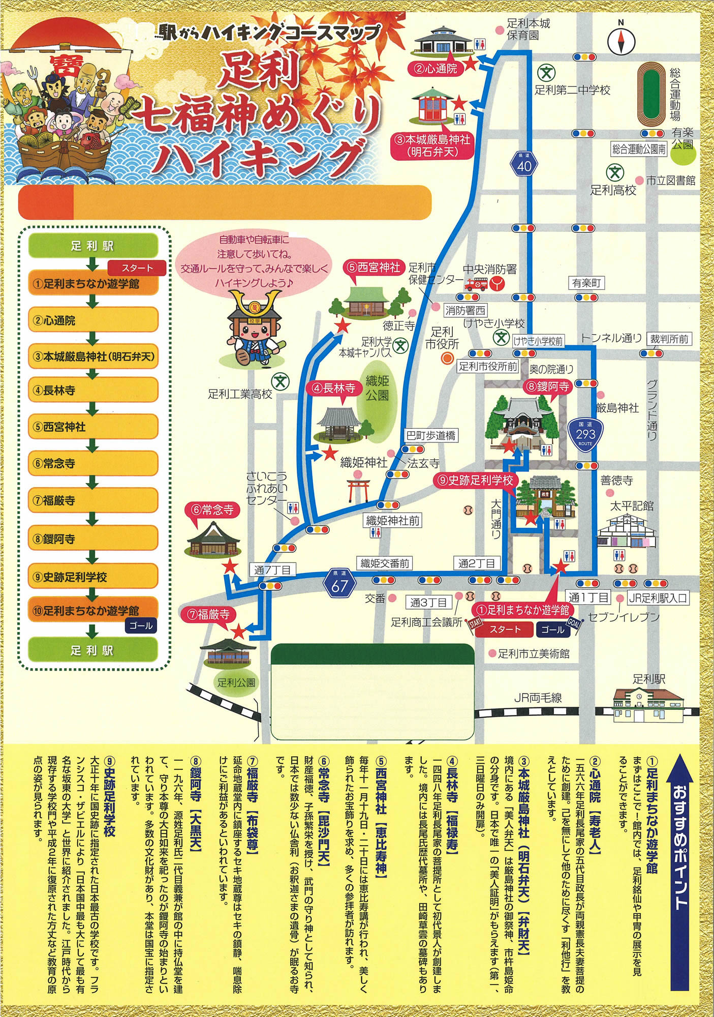 駅からハイキング 足利駅 足利七福神めぐり