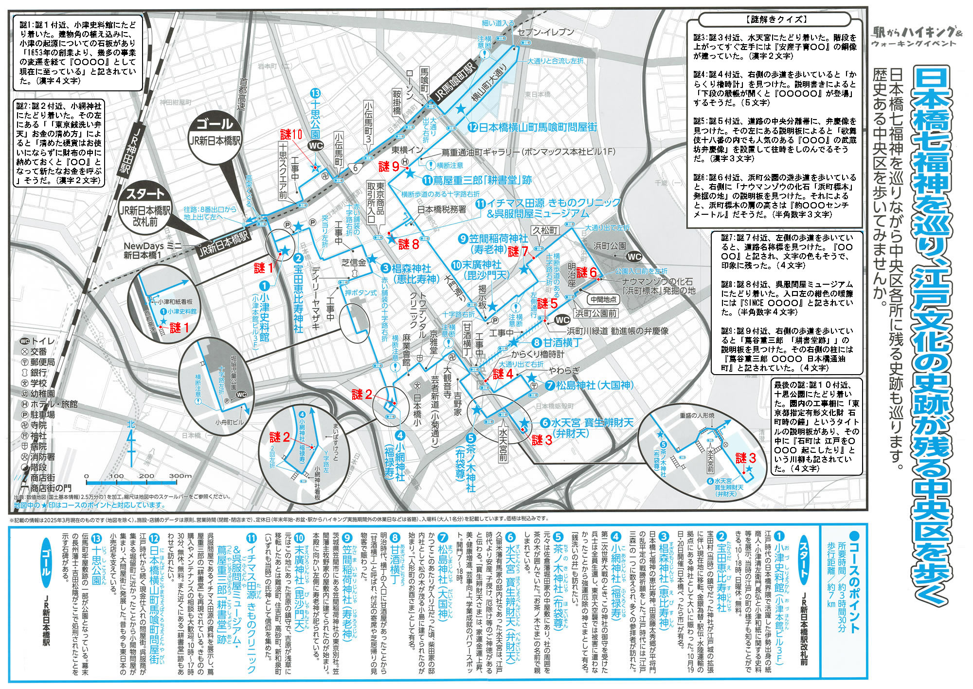 駅からハイキング 新日本橋駅 日本橋七福神を巡る