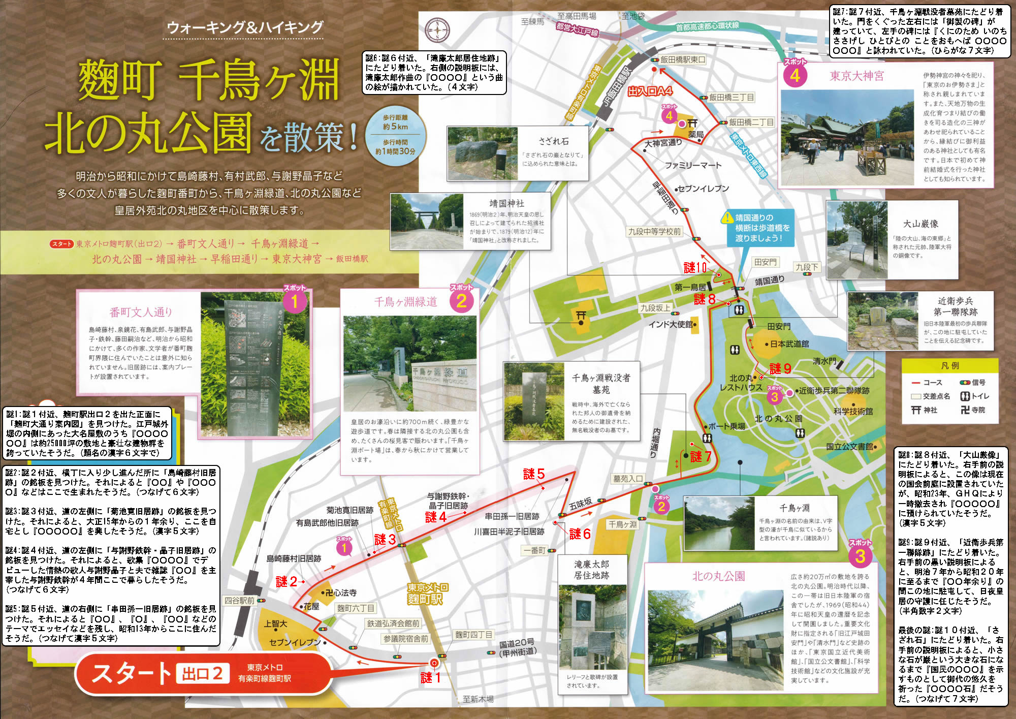 ウォーキング＆ハイキング 麹町駅～飯田橋駅 番町