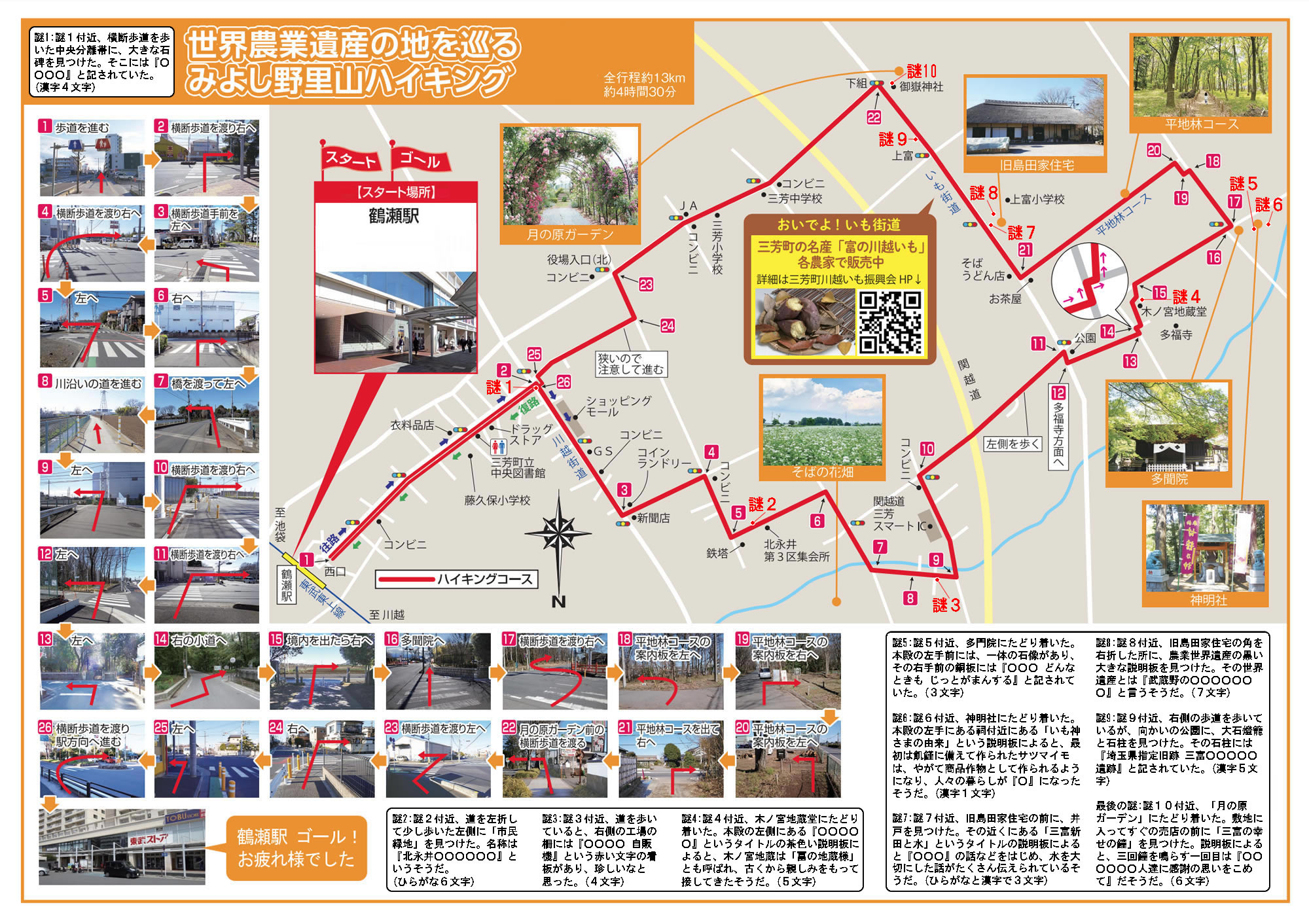 健康ハイキング 鶴瀬駅 平地林コース そばの花畑