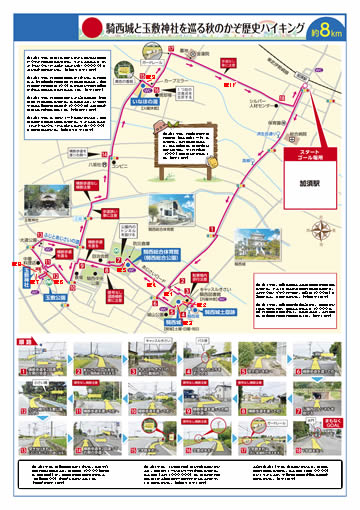 健康ハイキング 加須駅 騎西城 玉敷公園 玉敷神社
