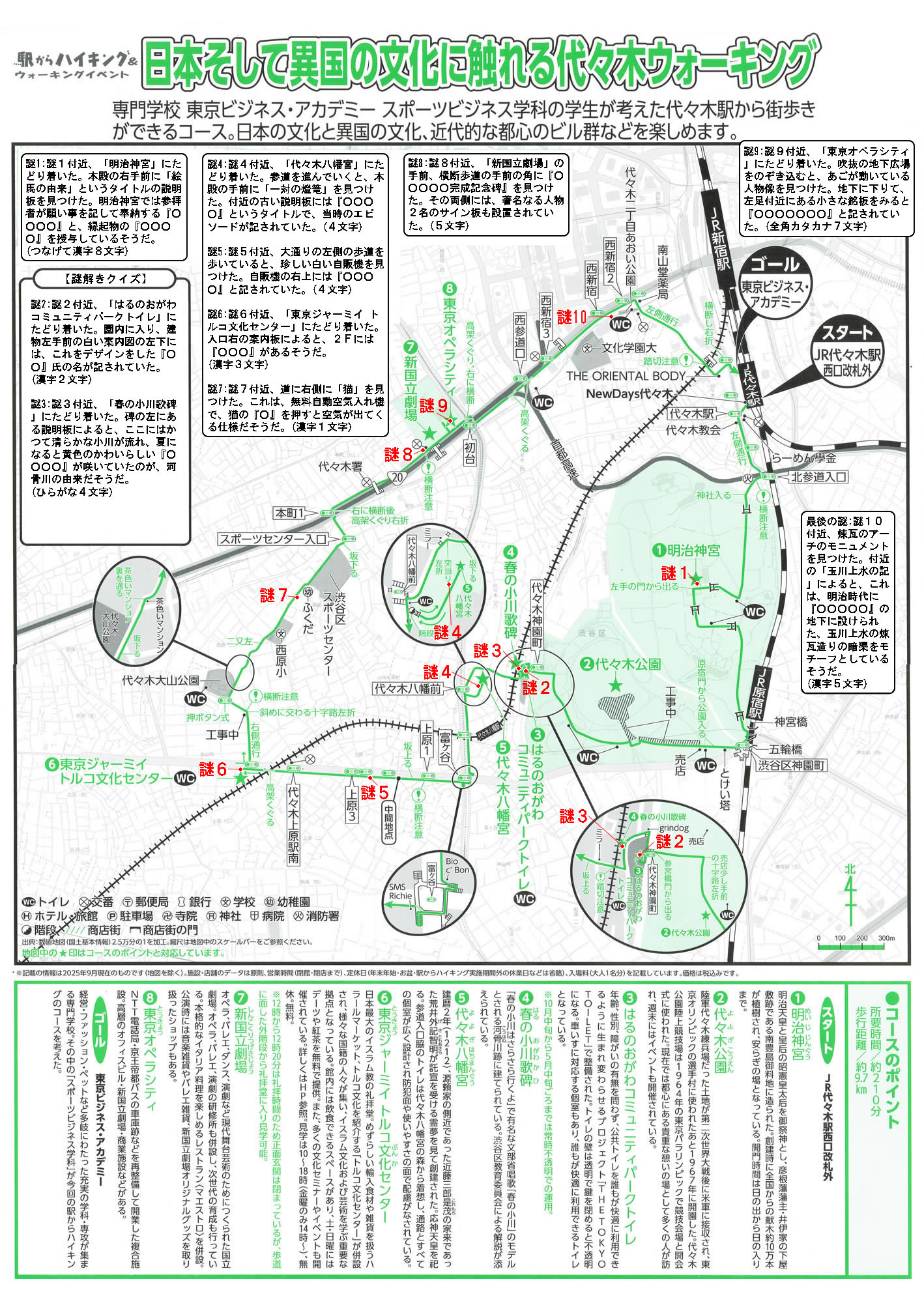駅からハイキング 代々木駅 東京オペラシティー